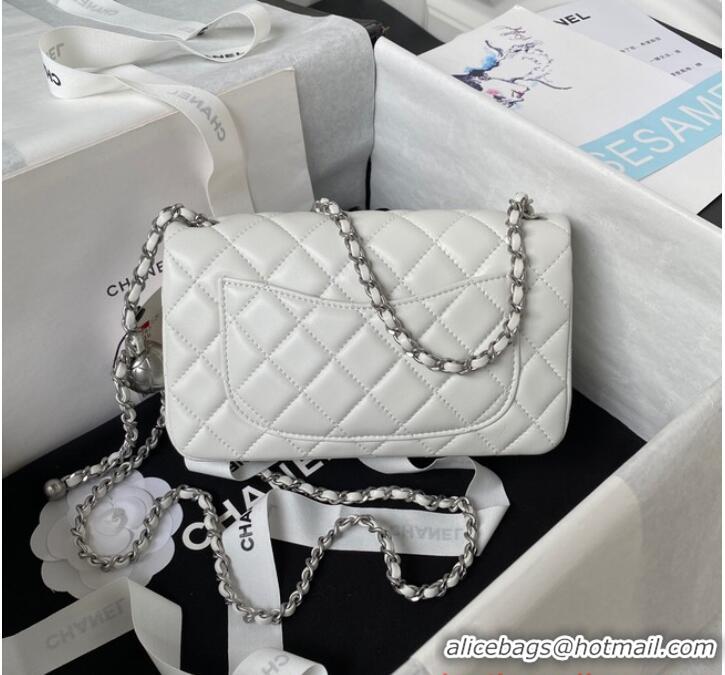 Buy Inexpensive Chanel SMALL FLAP BAG AS1787 White