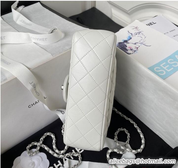 Buy Inexpensive Chanel SMALL FLAP BAG AS1787 White