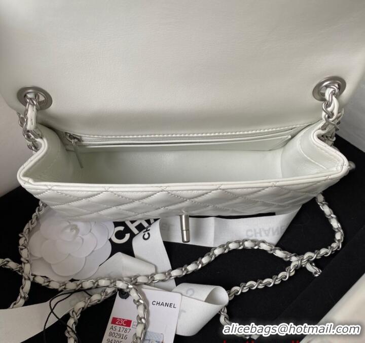 Buy Inexpensive Chanel SMALL FLAP BAG AS1787 White