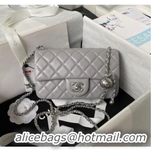 Big Discount Chanel SMALL FLAP BAG AS1787 Gray