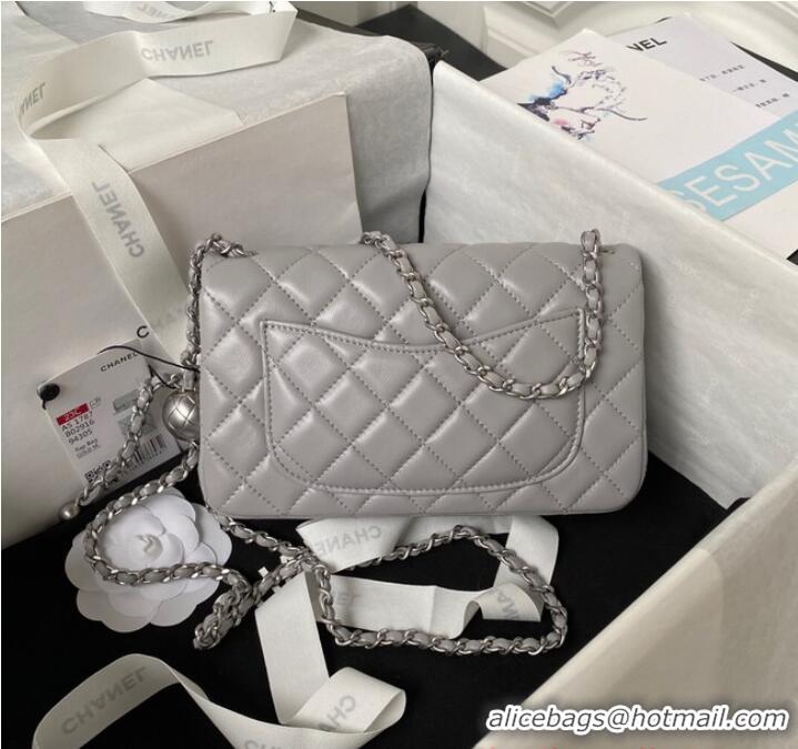 Big Discount Chanel SMALL FLAP BAG AS1787 Gray