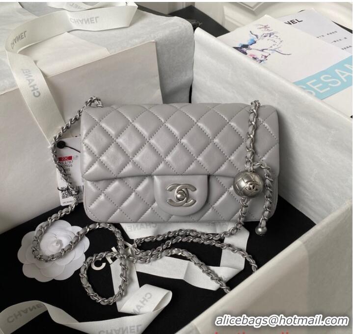 Big Discount Chanel SMALL FLAP BAG AS1787 Gray