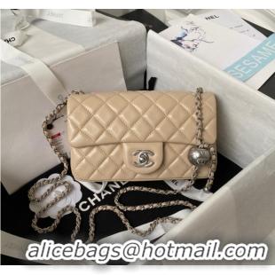 Top Grade Chanel SMALL FLAP BAG AS1787 Apricot