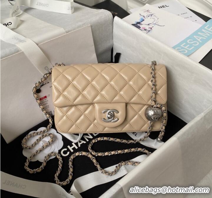 Top Grade Chanel SMALL FLAP BAG AS1787 Apricot