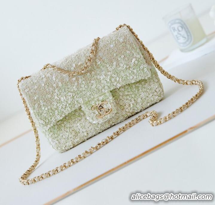 Top Quality Chanel SMALL FLAP BAG AS3965 Green