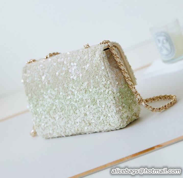 Top Quality Chanel SMALL FLAP BAG AS3965 Green