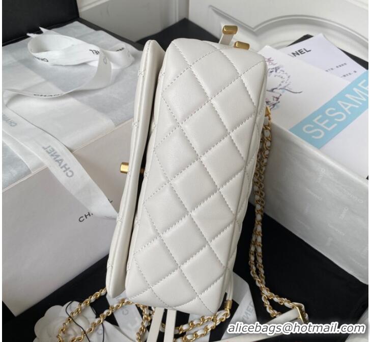 Top Quality Discount Chanel SMALL FLAP BAG AS4353 WHITE