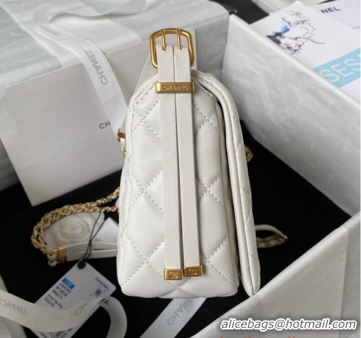 Top Quality Discount Chanel SMALL FLAP BAG AS4353 WHITE