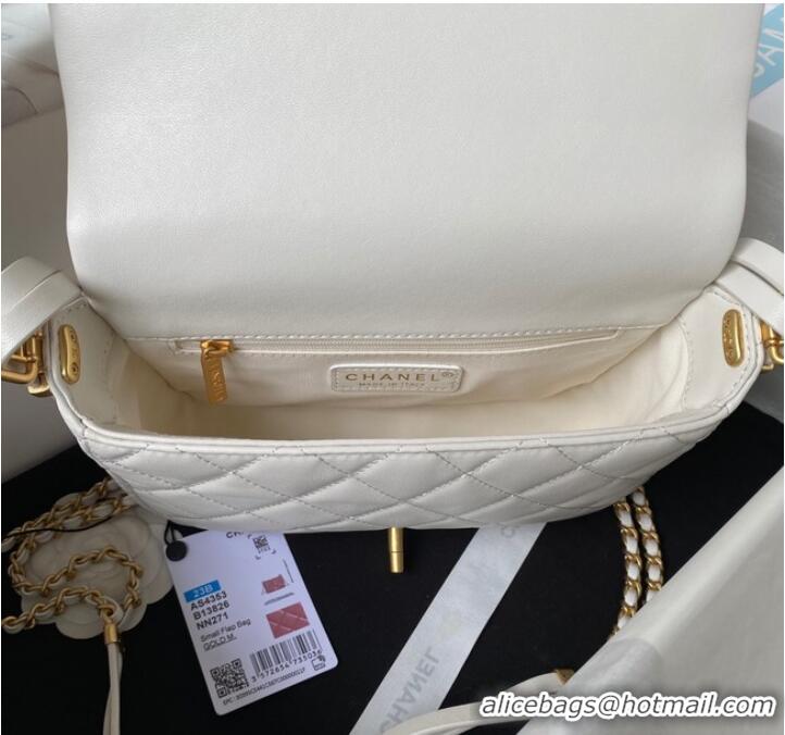 Top Quality Discount Chanel SMALL FLAP BAG AS4353 WHITE