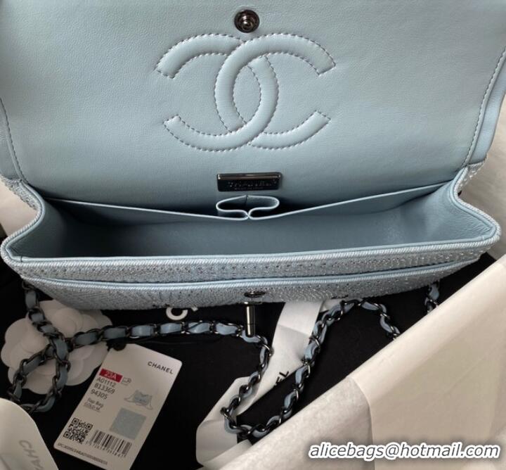 Good Product Chanel SMALL FLAP BAG A01112 LIGHT BLUE