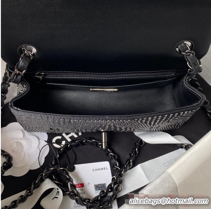 Top Grade Chanel SMALL FLAP BAG A01116 BLACK