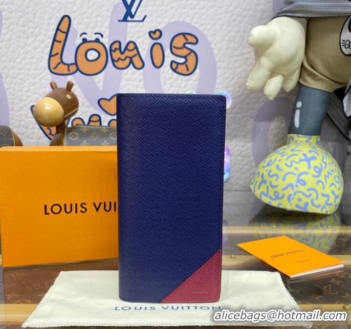 Top Design Louis Vuitton BRAZZA WALLET M30980 Midnight Blue