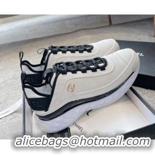 Unique Discount Chanel Suede Sneakers G39070 White 025101