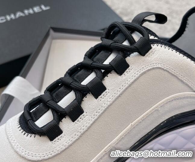 Unique Discount Chanel Suede Sneakers G39070 White 025101