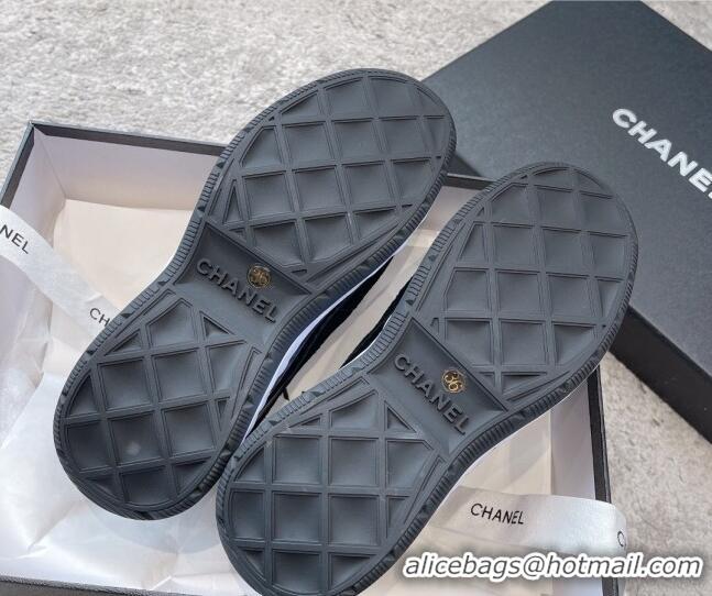 Good Looking Chanel Suede Sneakers G39070 Black 025103