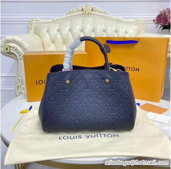 Super Quality Louis vuitton original MONTAIGNE MM M44311 Dark Blue