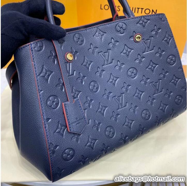 Super Quality Louis vuitton original MONTAIGNE MM M44311 Dark Blue