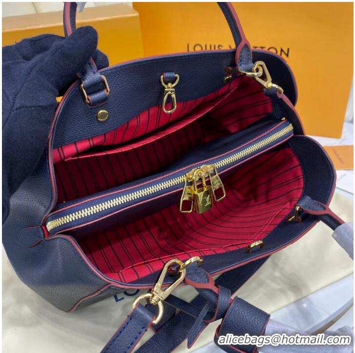 Super Quality Louis vuitton original MONTAIGNE MM M44311 Dark Blue