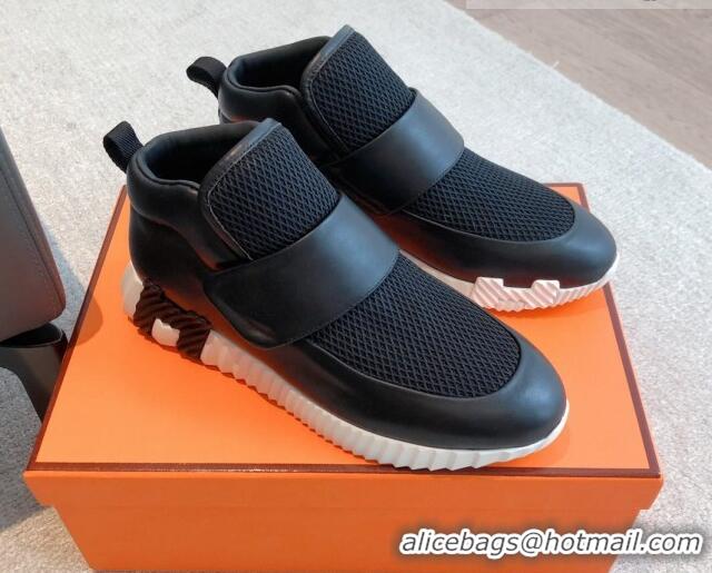 Popular Style Hermes H Sneakers in Suede and Mesh Black1/White 918018