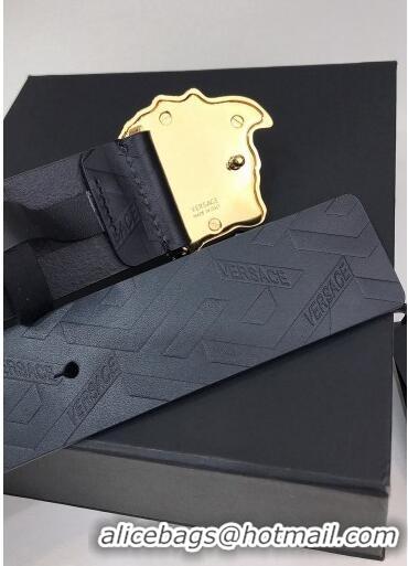 Well Crafted Versace La Medusa Greca Logo Leather Belt 4cm Gold V1697