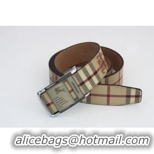 Well Crafted Burberry Belt B4005 Silver