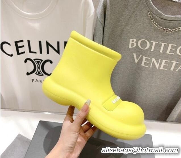 Big Discount Balenciaga Rubber Round Ankle Boots Yellow 926091