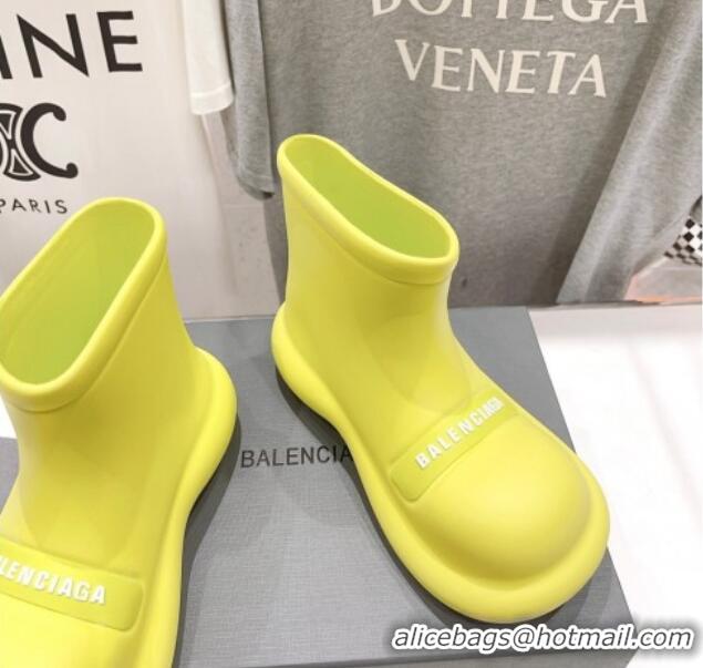 Big Discount Balenciaga Rubber Round Ankle Boots Yellow 926091