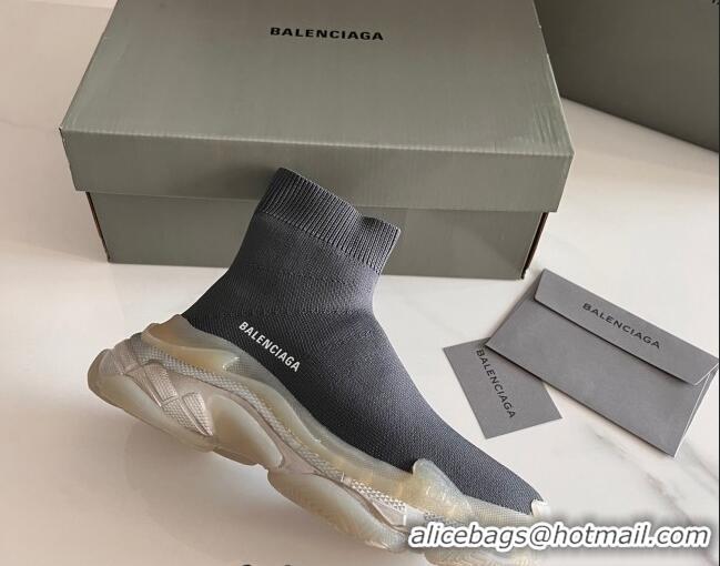 Best Price Balenciaga Speed Knit Ankle Boots Black/Beige 016039