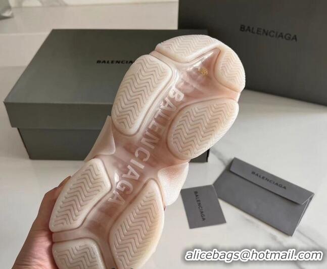 Good Quality Balenciaga Speed Knit Ankle Boots Nude Pink 016041