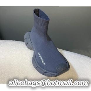 Most Popular Balenciaga 3XL Knit Speed Ankle Boots Dark Grey 104059