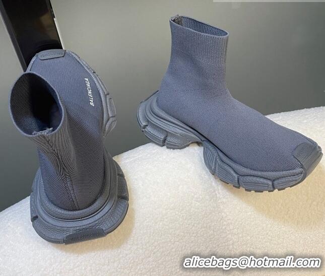 Most Popular Balenciaga 3XL Knit Speed Ankle Boots Dark Grey 104059