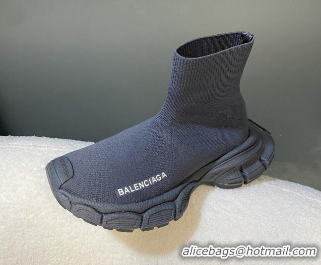 Most Popular Balenciaga 3XL Knit Speed Ankle Boots Dark Grey 104059