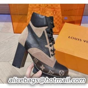 Lower Price Louis Vuitton Star Trail Ankle L;ace-up Boot 9cm Beige 912036