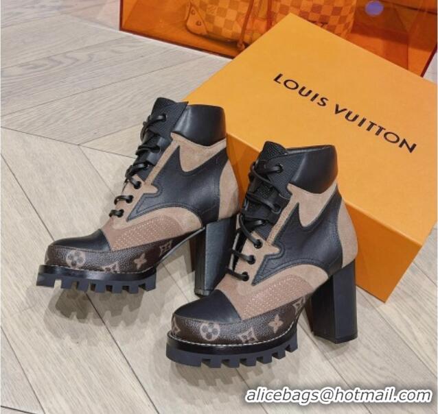 Lower Price Louis Vuitton Star Trail Ankle L;ace-up Boot 9cm Beige 912036