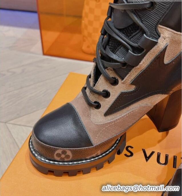 Lower Price Louis Vuitton Star Trail Ankle L;ace-up Boot 9cm Beige 912036