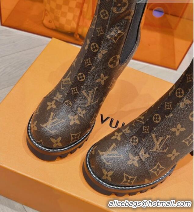 Unique Discount Louis Vuitton Star Trail Ankle Boot 9cm in Monogram Canvas 912037