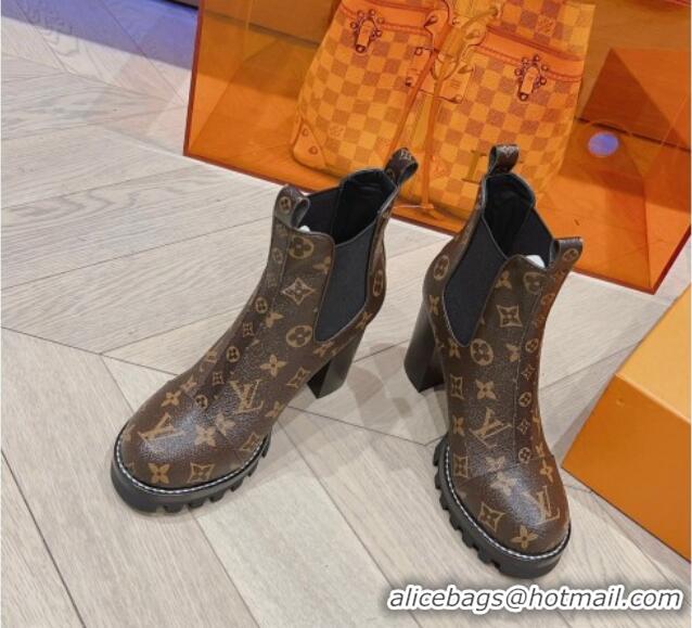 Unique Discount Louis Vuitton Star Trail Ankle Boot 9cm in Monogram Canvas 912037