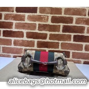 Promotional Gucci Horsebit Chain Small Shoulder bag in GG Canvas 764339 2023