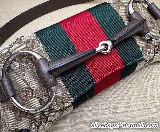 Promotional Gucci Horsebit Chain Small Shoulder bag in GG Canvas 764339 2023