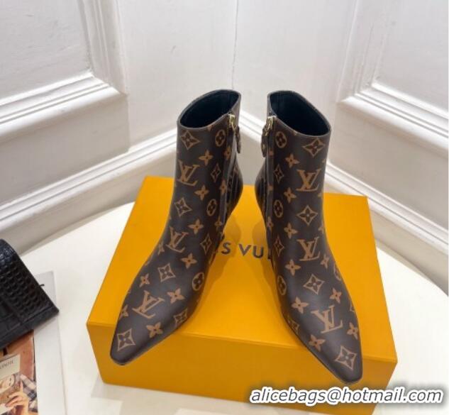 Best Quality Louis Vuitton Sparkle Heel Ankle Boots 6.5cm in Monogram Canvas 918040