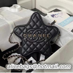 Buy Promotional Chanel Lambskin Star Handbag AS4579 Black 2023