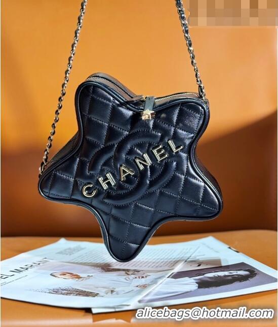 Buy Promotional Chanel Lambskin Star Handbag AS4579 Black 2023