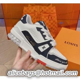 Affordable Price Louis Vuitton LV Trainer Sneakers in Leather White/Black 926115