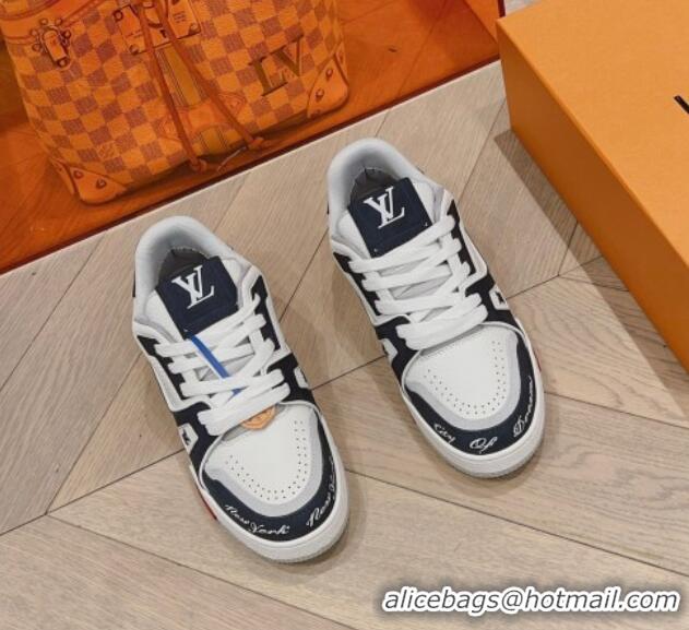 Affordable Price Louis Vuitton LV Trainer Sneakers in Leather White/Black 926115