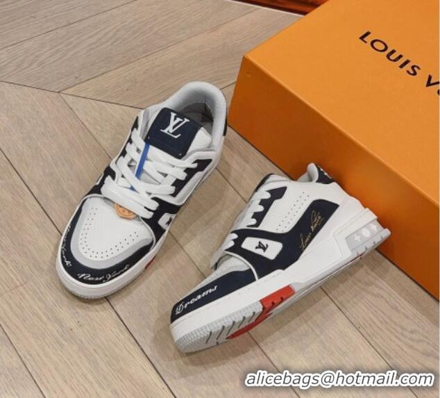 Affordable Price Louis Vuitton LV Trainer Sneakers in Leather White/Black 926115