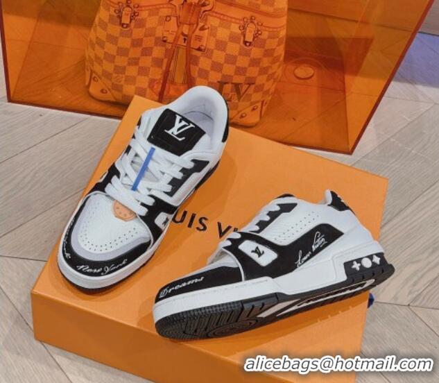 Trendy Design Louis Vuitton LV Trainer Sneakers in Leather White/Black2 926117