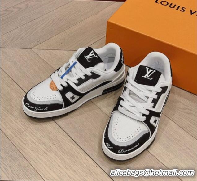 Trendy Design Louis Vuitton LV Trainer Sneakers in Leather White/Black2 926117