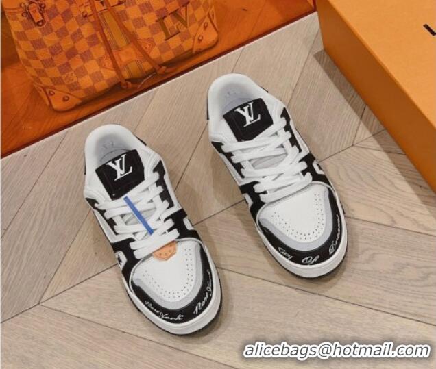 Trendy Design Louis Vuitton LV Trainer Sneakers in Leather White/Black2 926117