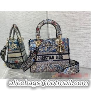 Pretty Style Dior MEDIUM LADY D-LITE BAG Embroidery M0565OE-1