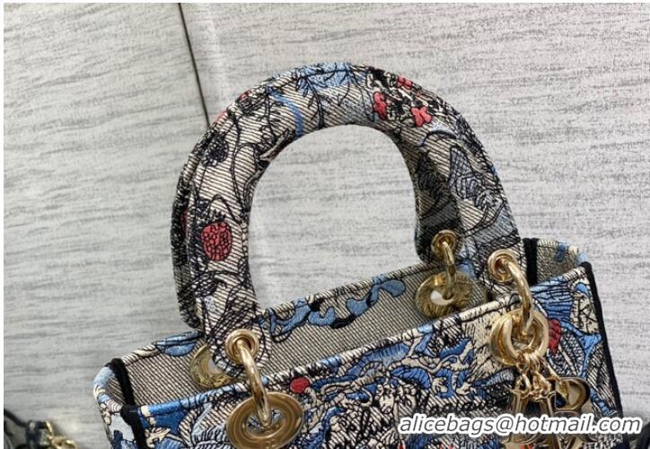 Pretty Style Dior MEDIUM LADY D-LITE BAG Embroidery M0565OE-1